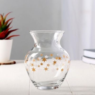 Ваза 'Звездное небо круг' (d отверстия 6см) 11х14,4см