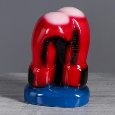 Копилка "Боксерские перчатки", глянец, сине-красный, 23 см, микс