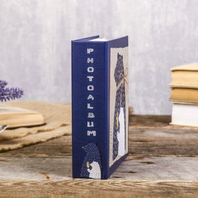 Фотоальбом на 40 фото 10х15 см "Мишка" объёмный элемент, в коробке МИКС 17х14х5 см