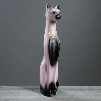 Копилка "Кот Амур", покрытие акрил, розовая, 42 см, микс