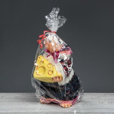 Копилка-декор "Мышка-хозяйка", 26 см, микс