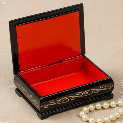 Шкатулка «Мишки», 8×10 см, лаковая миниатюра