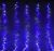 Гирлянда "Дождь" уличная (Ш:2 м, В:1,5 м, нить темная, бело-синий)