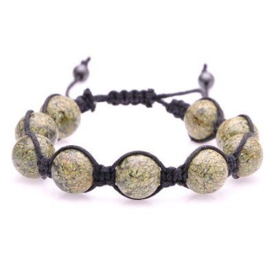 Браслет Змеевик "Шамбала №12" арт. бП1420