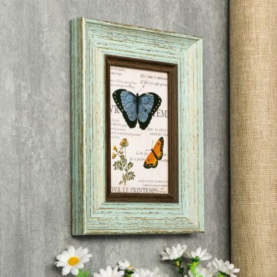 Фоторамка пластик 10х15 см "Марселье" светло-голубая 22,5х17,5х2 см