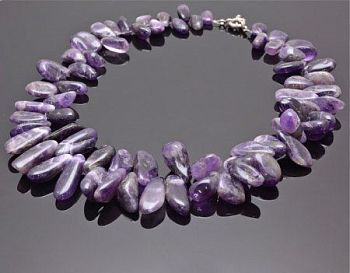 Бусы Аметист "Бабочка" арт.П3308