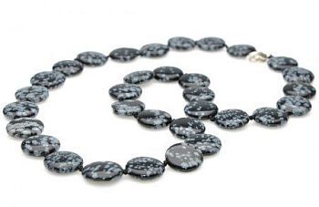 Бусы Обсидиан "Рондо" арт.НОБ-11(15)-60-3