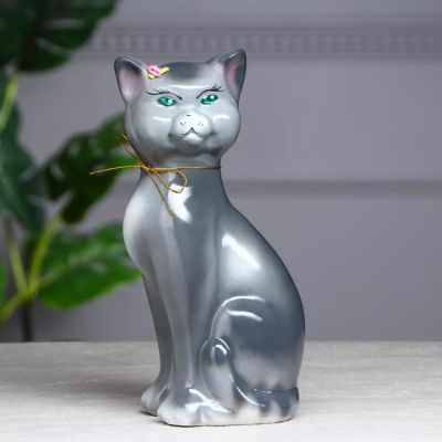 Копилка "Даша" глянец, серая, микс