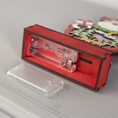 Светодиодная фигура «Снеговик» 13 × 24 × 5 см, дерево, батарейки ААх2 (не в комплекте), свечение тёплое белое