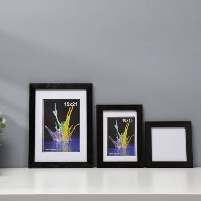 Набор фоторамок 10х10, 10х15, 15х21 см (чёрный) 11 шт