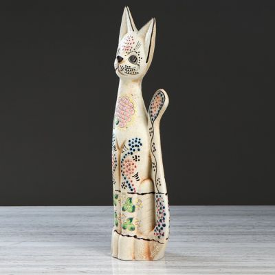 Копилка "Кот Египет", покрытие лак, бежевая, 52 см, микс