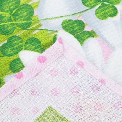 Набор полотенец в пакете "Букетики розовый" 45х60 см, 170 гр/м, хлопок 100%, вафля, 3 шт