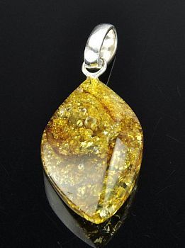 Кулон Янтарь "Золотой дождь" арт.ЯК-193