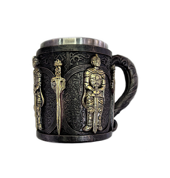 Кружка металлическая "Рыцарская" (объем 400 мл)
