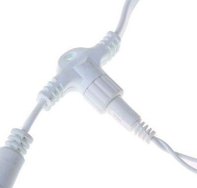 Гирлянда уличная УМС "Занавес" (Ш:2 м, В: 3 м, нить белая, фиолет)