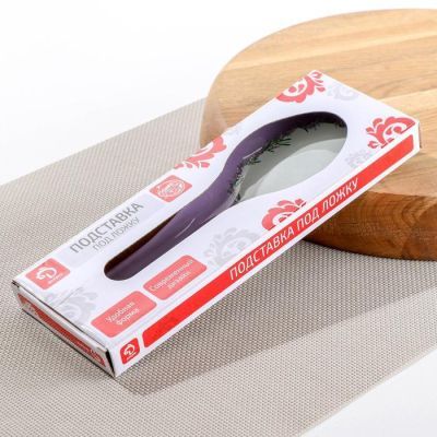 Подставка под ложку Доляна «Веточка лаванды», 23×8 см