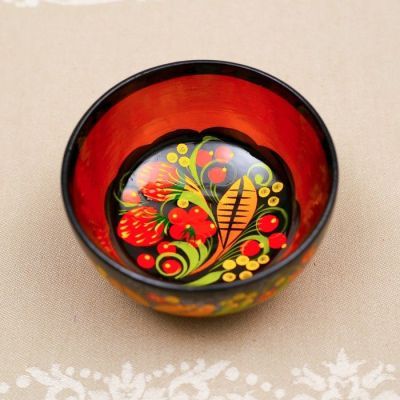 Салатник, малый, 11×5 см, хохлома