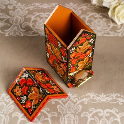 Чайный домик, 11×12×20 см, хохлома