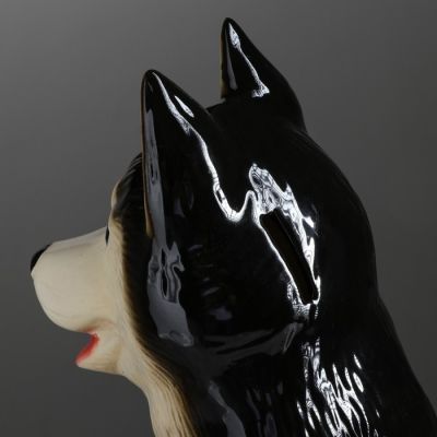 Копилка "Лайка", глазурь, чёрный цвет, 38 см