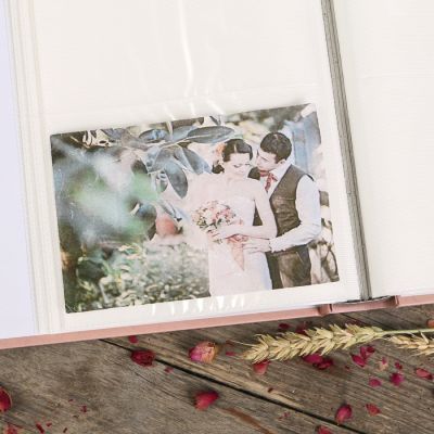 Фотоальбом на 100 фото 10х15 см "Цветочная рамка" в коробке МИКС 26х20,5х5 см