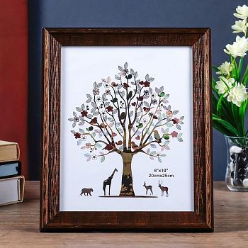 Фоторамка пластик 20х25 см "Сепия коричневая" с золотым обрамлением 29,4х24,4 см