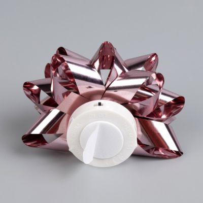 Светодиодная игрушка «Бант-звезда» 9 × 6 × 9 см, батарейки LR44х3, свечение мульти, розовая