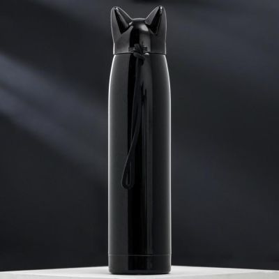 Термос "Кофе и котики", 350 мл, сохраняет тепло 12 ч