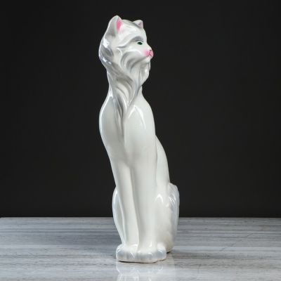 Копилка "Кошка Матильда", покрытие лак, белая, 53 см