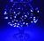 Гирлянда "Метраж" уличная, комнатная (Д: 20 м, нить тёмная, синий)