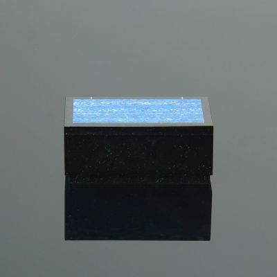 Шкатулка "Омега", 10х6х4 см, долерит, лазурит