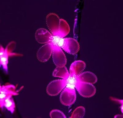 Светодиодная ваза "Цветок сакуры" (80 × 16 см. фиолетовый)