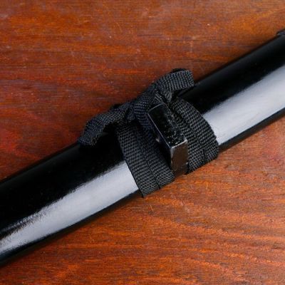 Сув. изделие катаны 3в1 на подставке, ножны дерево, черные глянец 54/81/100см