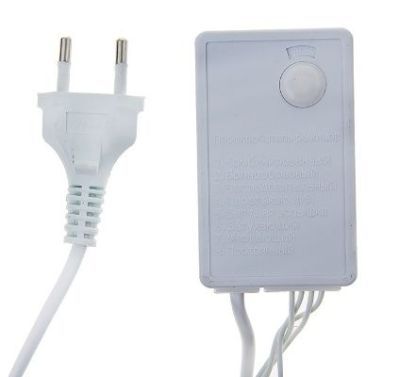 Гирлянда "Метраж" уличная, комнатная (Д: 20 м, нить белая, моргает. бело-синий)