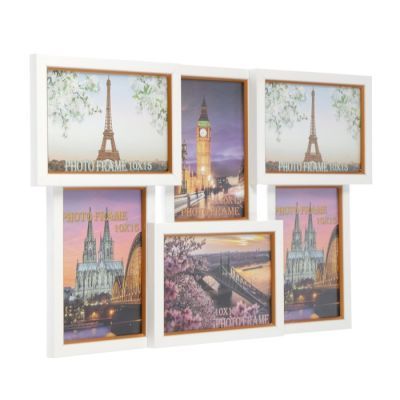 Фоторамка "Белая" 29х45 см на 6 фото 10х15 см