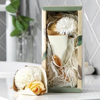 Букет из мыла твердого лепесткового«Ты чудесна»