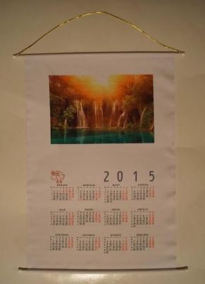 Календарь настенный на ткани "Природа" (30х40см)