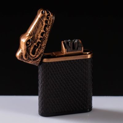 Зажигалка электронная "Крокодил", USB, дуговая, 4.5х1х6.5 см , микс
