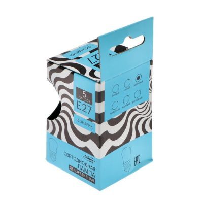 Лампа светодиодная Luazon Lighting "Фонарик", Е27, 1.5 Вт, для белт-лайта, зеленая