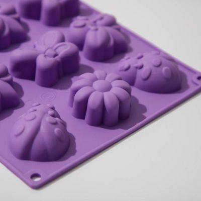 Форма для выпечки Доляна «Пыльца», 29×17 см, 15 ячеек, цвет МИКС