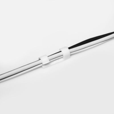 Держатель самоклеящийся для проводов и гирлянд ТУНДРА krep, 15х40 мм, цвет белый, 16 шт.