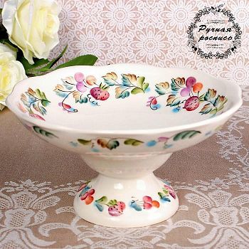 Вазочка десертная «Клубничка», 0,5 л, 19,5×19,5×10 см, 1 сорт