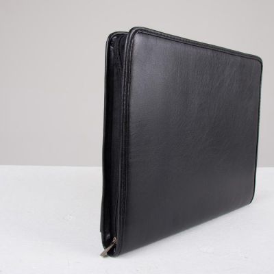 Папка деловая. отдел на молнии, цвет чёрный