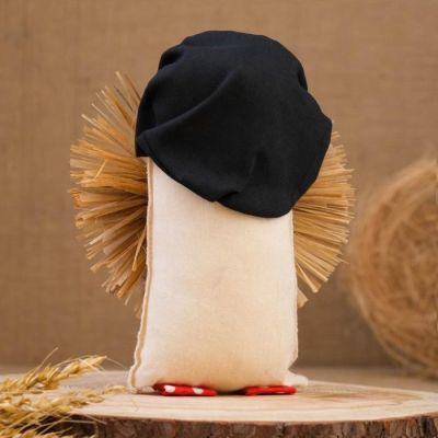 Оберег "Домовой в фуражке с 8 марта", 16-17см