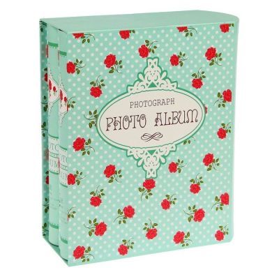 Фотоальбом на 160 фото 10х15 см набор 2 шт по 80ф "Розочки" в коробке МИКС 26,5х22,7х9,3см