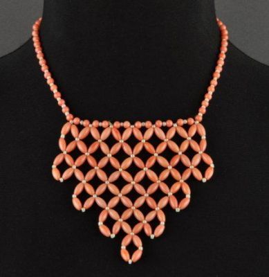 Бусы коралл  "Римма" арт.БУГ-285