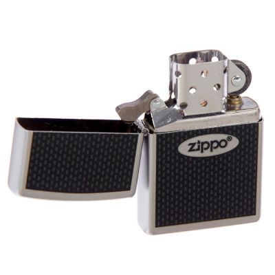 Зажигалка ZIPPO 205 "Zippo Oval" с покрытием Satin Chrome