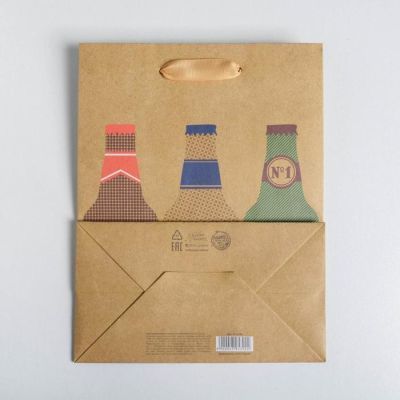 Пакет крафтовый вертикальный «Ты супер», MS 18 × 23 × 10 см