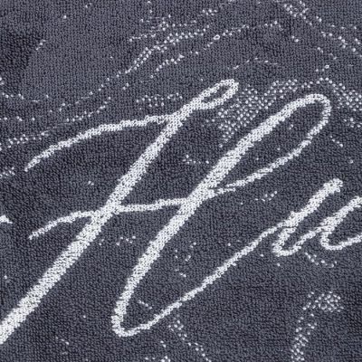 Полотенце именное махровое Этель "Николай" серый, 50х90см, 100% хлопок, 420гр/м2