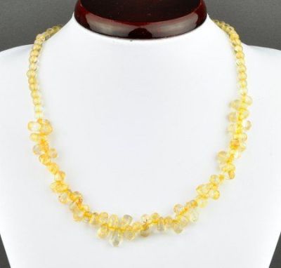 Колье Цитрин "Облепиха" арт.П2815