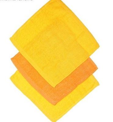 Набор полотенец в подарочной квадратной упаковке "Удачи и везения!" (3шт полотенец 30х30 см, 100% хлопок)